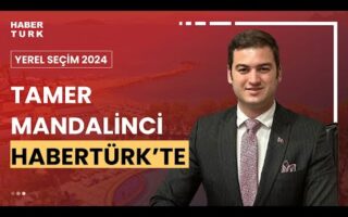 CHP Bodrum Belediye Başkan Adayı Tamer Mandalinci HaberTürk ekranlarında soruları yanıtlıyor